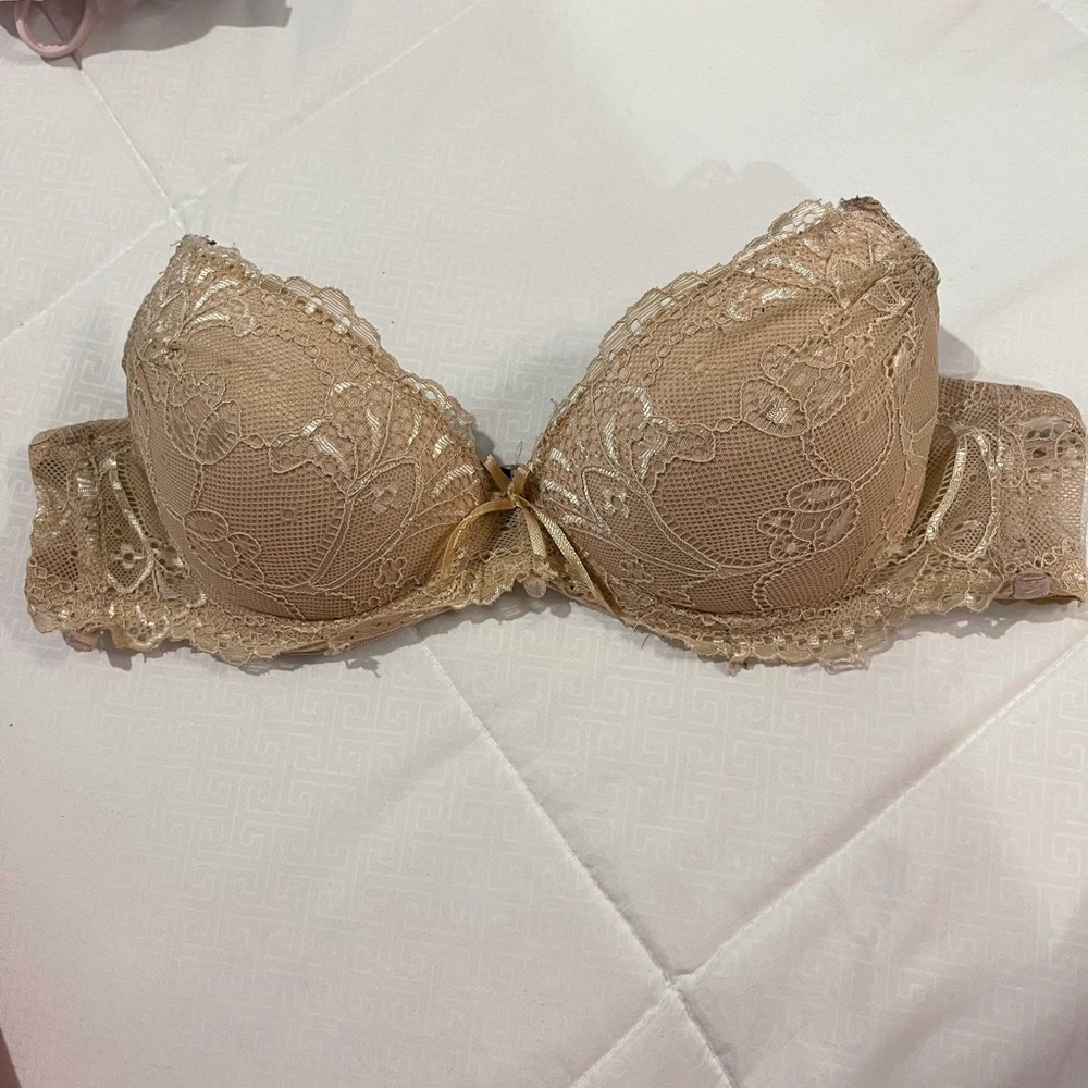 Strapless super lace push up bra